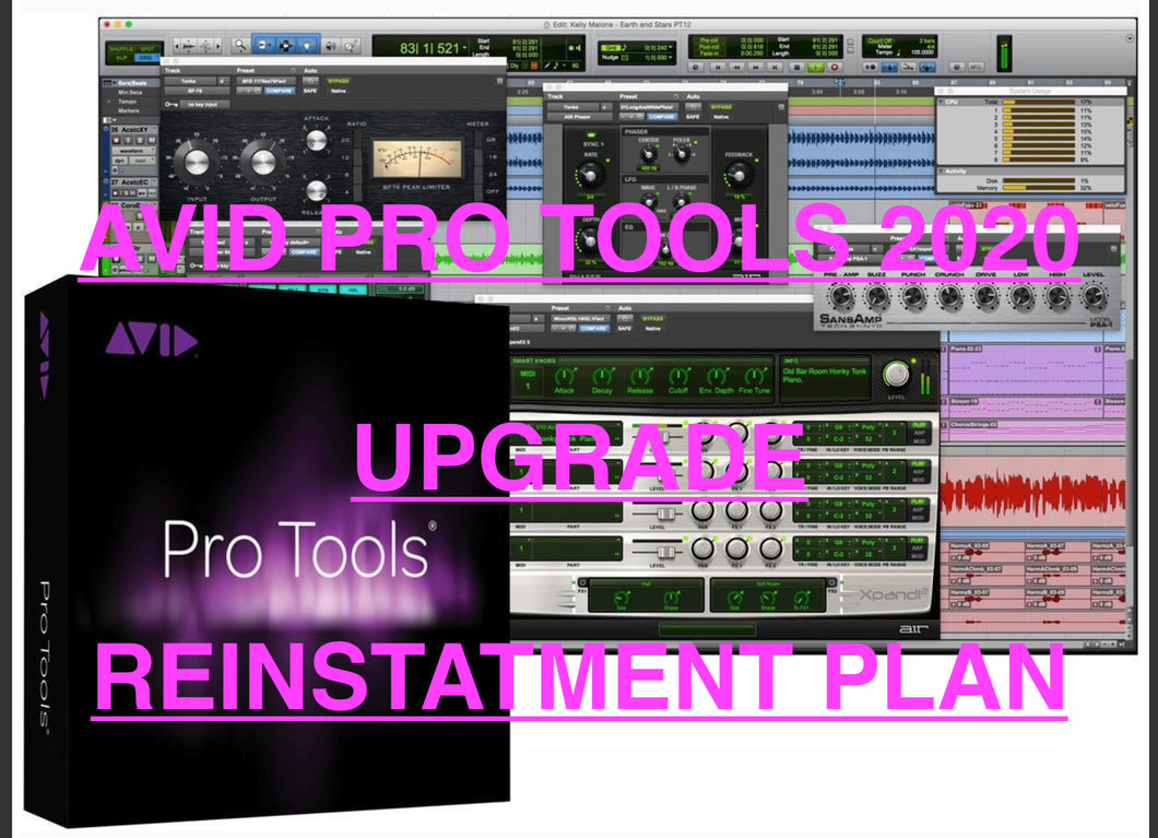 Avid Pro Tools Upgrade Plan for Pro Tools Reinstatement